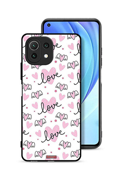 Tolwak غطاء حماية لهاتف شاومي مي 11 لايت بنمط فني بنمط الحب والقلب