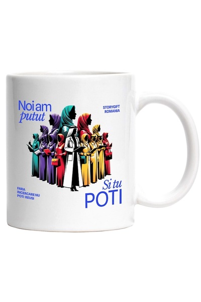 INOVATIX Εξατομικευμένη λευκή κούπα, Motivational Women We could and you can,...