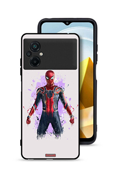 Tolwak غطاء حماية لهاتف Xiaomi Poco M5 4G بتصميم العنكبوت الحديدي