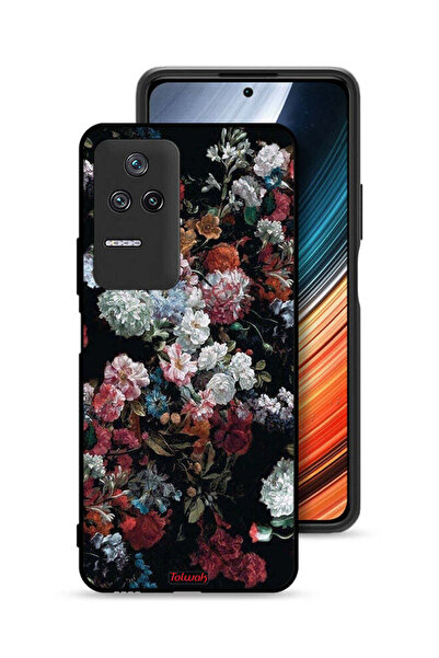 Tolwak غطاء حماية لهاتف شاومي ريدمي K50 برو بنقشة ورود عتيقة