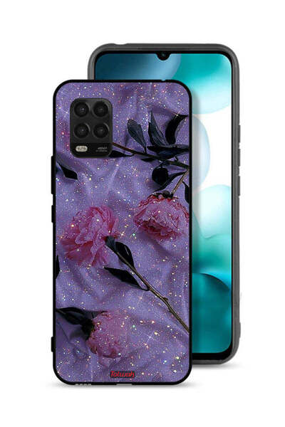 Tolwak غطاء حماية لهاتف شاومي مي 10 لايت 5G بنقشة ورود لامعة