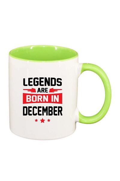 INOVATIX Personalized white mug, Legend, light green interior, D83, INOVATIX®. 330ml