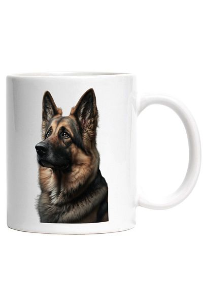 INOVATIX Personalized white mug, German Shepherd Puppy Image, INOVATIX®. 330ml