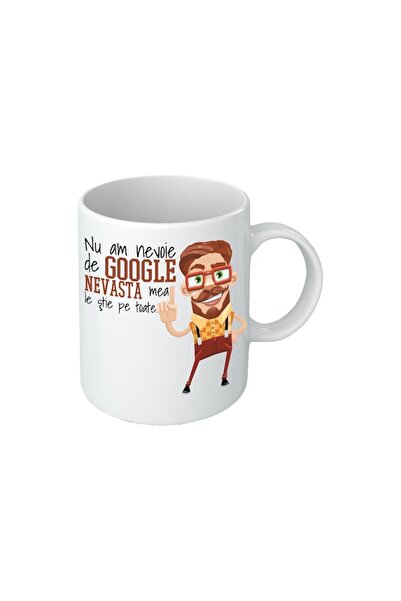 INOVATIX Personalized white mug, personalized I don't need Google, Maxx, 325 ml, INOVATIX®. 330ml
