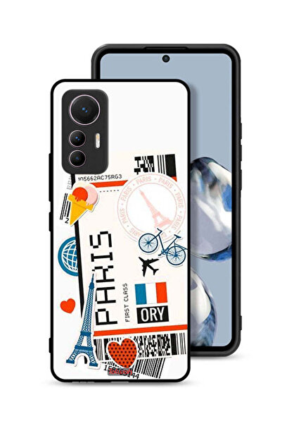 Tolwak غطاء حماية لهاتف شاومي 12 لايت - ملصق باريس