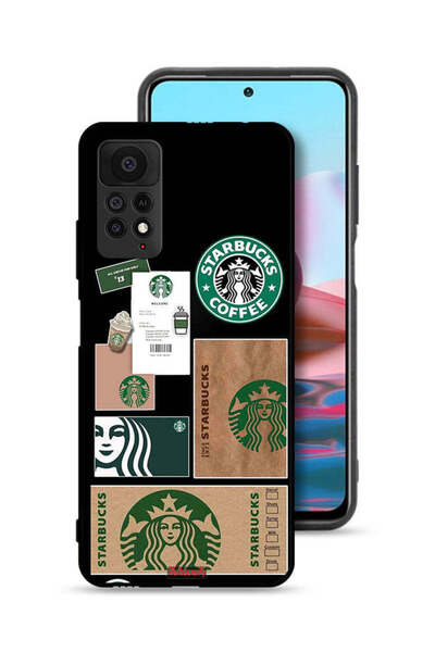 Tolwak غطاء حماية لهاتف شاومي ريدمي نوت 11 برو 5G ملصق ستاربكس