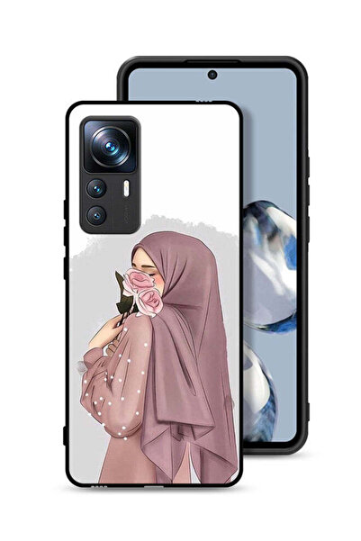 Tolwak غطاء حماية لهاتف شاومي 12T Pro بتصميم فتاة تحمل ورودًا