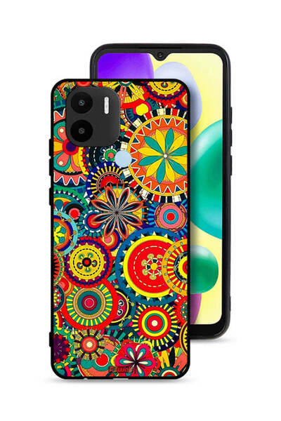 Tolwak غطاء حماية لهاتف Xiaomi Redmi A1 Plus بنمط ماندالا ملون