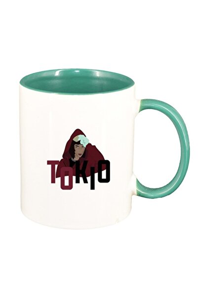 INOVATIX Cana alba personalizata, La Casa De Papel, interior verde, D1486, IN...