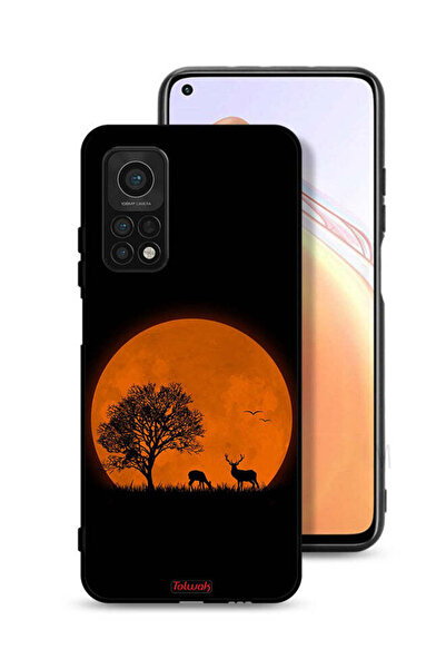 Tolwak Xiaomi Mi 10T 5G Protective Case Cover Evening Moon Art