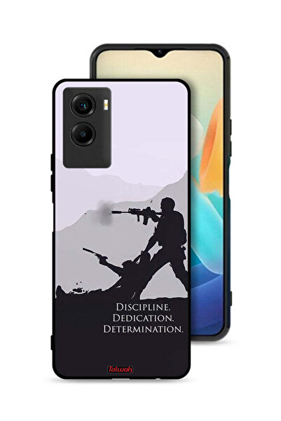 Tolwak Vivo Y55s 5G (2021) Protective Case Cover Discipline Dedication Determ...