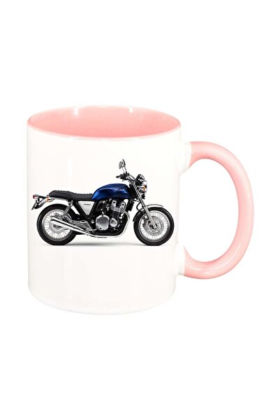 INOVATIX Cana alba personalizata, Motor, interior roz, D50, INOVATIX®. 330ml