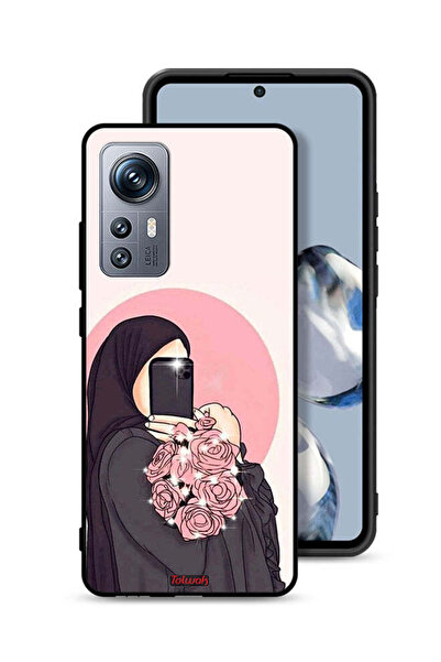Tolwak غطاء حماية لهاتف Xiaomi 12S بتصميم فن التقاط صور سيلفي مع حمل الزهور