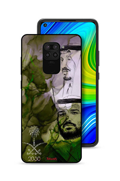Tolwak غطاء حماية لهاتف شاومي ريدمي نوت 9 - ملصق فني للملك سلمان وولي العهد محمد