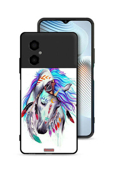 Tolwak Xiaomi Poco M4 5G Protective Case Cover Horse