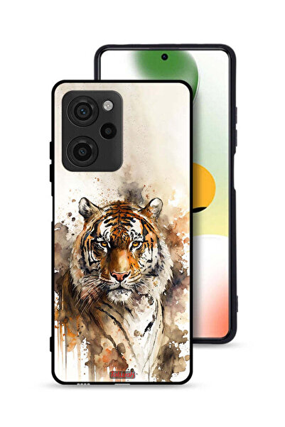 Tolwak غطاء حماية شاومي بوكو X5 برو بتصميم فن تجريدي من جلد الفهد