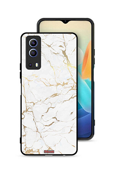 Tolwak غطاء حماية لهاتف Vivo Y72 5G بنمط رخامي