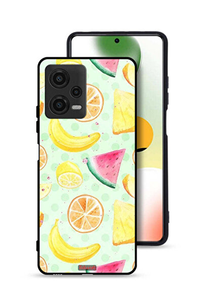 Tolwak غطاء حماية لهاتف شاومي بوكو X5 - رسمة فواكه وألوان مائية