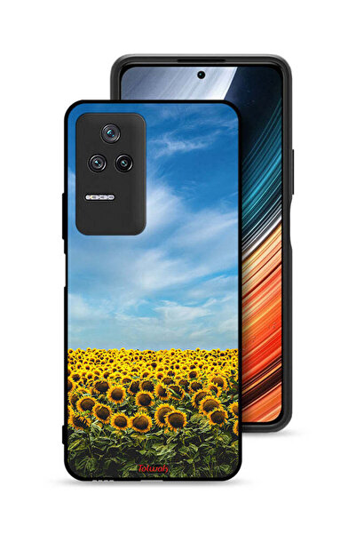 Tolwak غطاء حماية لهاتف شاومي ريدمي K40S بطبعة عباد الشمس تحت السماء