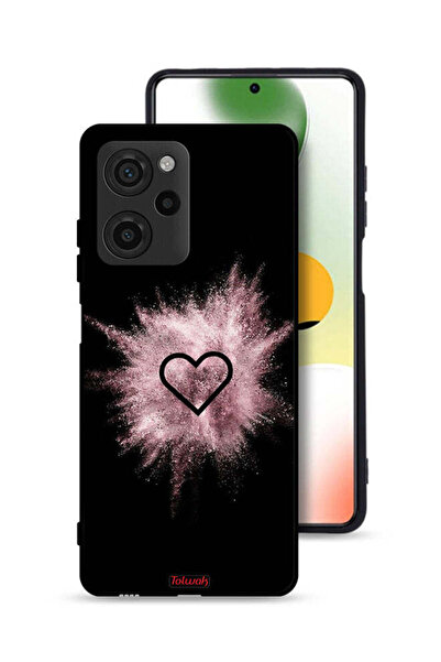 Tolwak غطاء حماية لهاتف شاومي بوكو X5 برو بتصميم قلب لامع