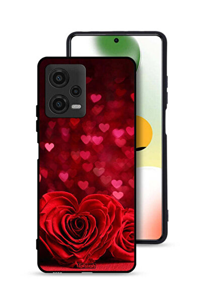 Tolwak غطاء حماية Xiaomi Poco X5 بتصميم زهور على شكل قلب وفن تجريدي