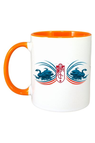 INOVATIX Cana Alba Personalizata, Granada Cf Spania, Maner Si Interior Portoc...