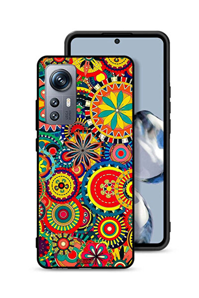 Tolwak غطاء حماية لهاتف Xiaomi 12S بنمط ماندالا ملون