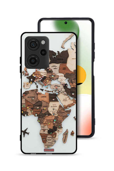 Tolwak غطاء حماية شاومي بوكو X5 برو بتصميم خريطة العالم
