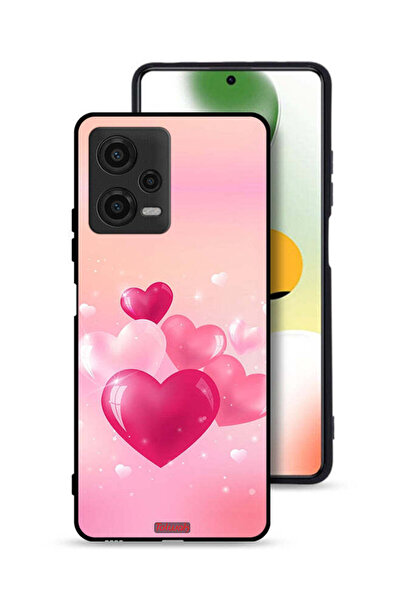 Tolwak Xiaomi Poco X5 Protective Case Cover Beautiful Hearts Art