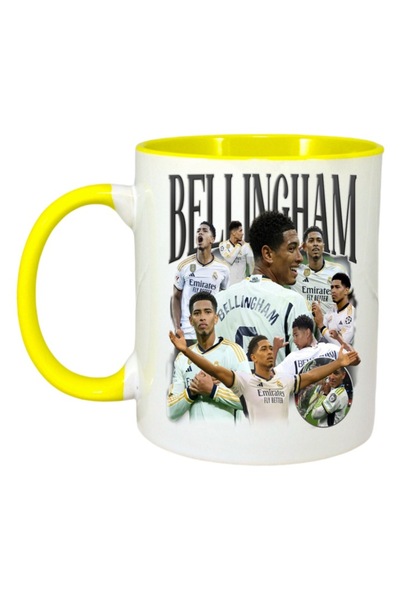 INOVATIX Cana Alba Personalizata, Bellingham Real Madrid, Maner Si Interior G...