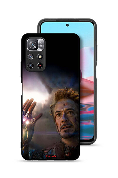 Tolwak غطاء حماية لهاتف شاومي ريدمي نوت 11 4G أنا الرجل الحديدي