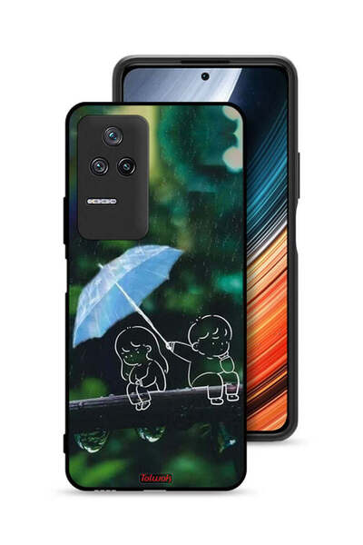 Tolwak غطاء حماية Xiaomi Poco F4 بتصميم زوجين من الفن التجريدي