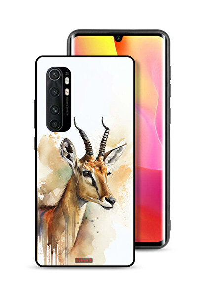 Tolwak غطاء حماية لهاتف شاومي مي نوت 10 لايت بتصميم غزال تجريدي