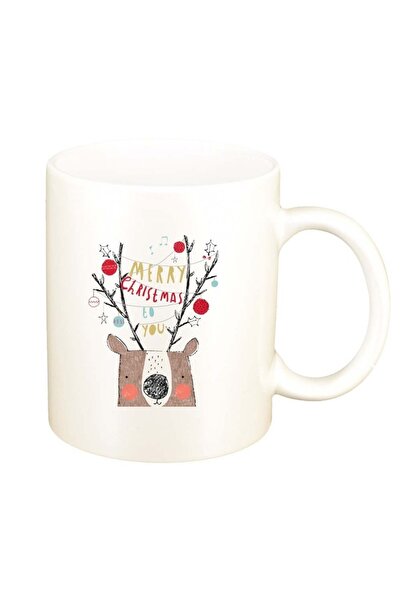 INOVATIX Cana alba personalizata, Craciun Fericit / Merry Christmas, D1530, I...