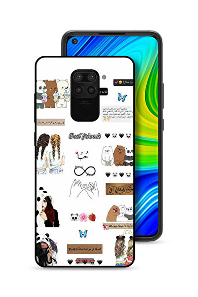 Tolwak غطاء حماية لهاتف شاومي ريدمي نوت 9 مع اقتباسات وملصقات باللغة العربية