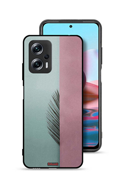 Tolwak غطاء حماية لهاتف شاومي ريدمي نوت 11T برو بلس 5G بنقشة أوراق نصفية