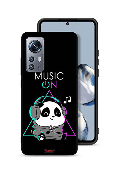Tolwak غطاء حماية لهاتف Xiaomi 12S بطبعة موسيقى الباندا