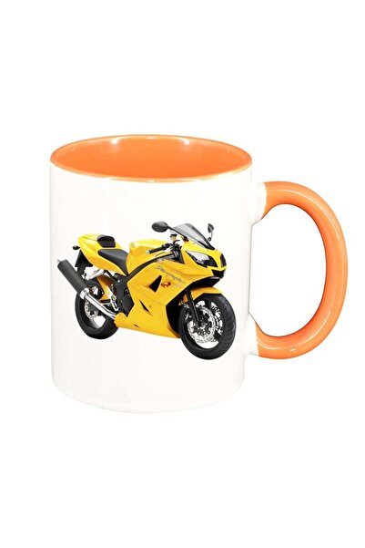 INOVATIX Cana alba personalizata, Motor, interior portocaliu, D42, INOVATIX®....