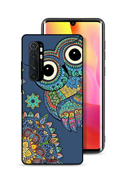 Tolwak Xiaomi Mi Note 10 Lite Protective Case Cover Floral Owl