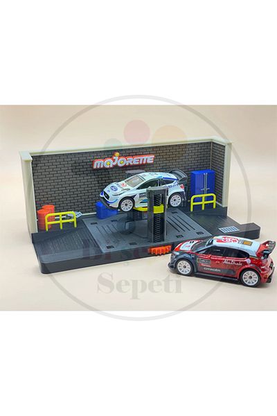 Bi'şeyler Sepeti 1:64 Adjustable Lift Garage Diorama Garage Parking Diecast - Car Not Included.