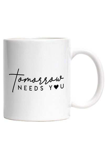 INOVATIX Personalized white mug, Tomorrow needs you - important, INOVATIX®. 330ml