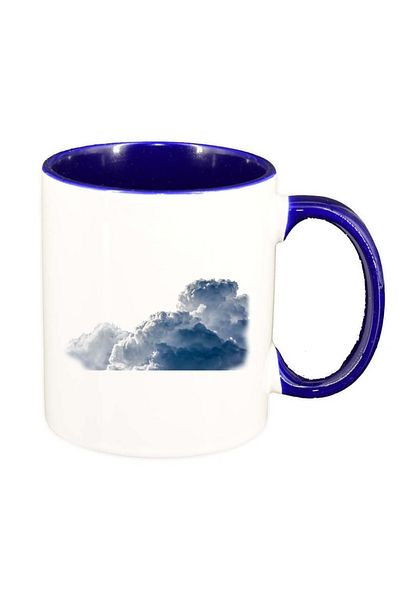 INOVATIX Personalized white mug, Cloud, dark blue interior, D226, INOVATIX®. 330ml