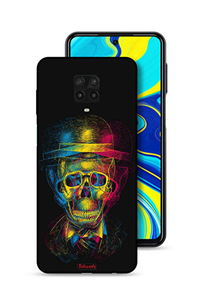 Tolwak غطاء حماية شاومي ريدمي نوت 9 برو بتصميم جمجمة وقبعة ملونة وفن خيالي
