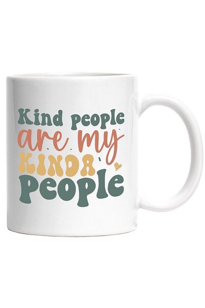 INOVATIX Personalized white mug, for those who prefer good people - circle, INOVATIX®. 330ml
