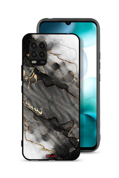 Tolwak غطاء حماية لهاتف شاومي مي 10 لايت 5G، رخامي لامع