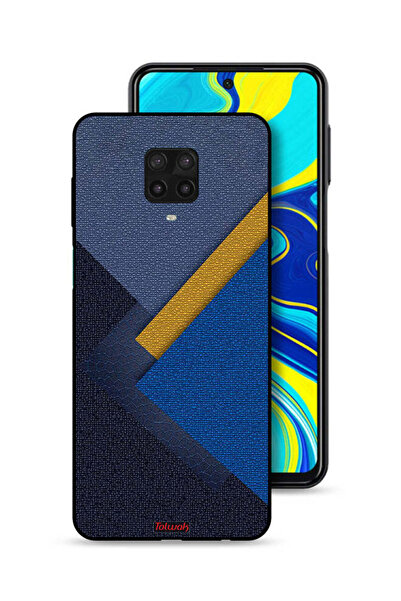 Tolwak غطاء حماية لهاتف شاومي ريدمي نوت 9 برو، بنقشة مثلثات جلدية