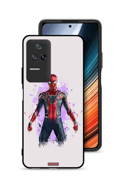 Tolwak غطاء حماية لهاتف Xiaomi Poco F4 بتصميم العنكبوت الحديدي