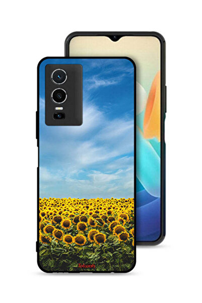 Tolwak غطاء حماية لهاتف Vivo Y76 5G بطبعة عباد الشمس تحت السماء