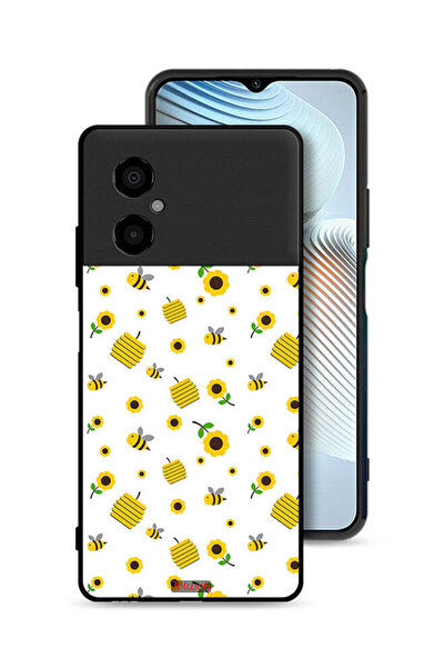 Tolwak غطاء حماية لهاتف شاومي بوكو M4 5G بنقشة عباد الشمس والنحل