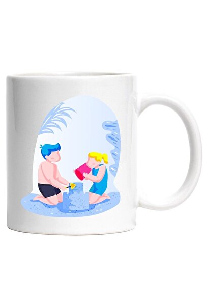 INOVATIX Cana alba personalizata, Copii, Castel, Nisip, Vacanta, INOVATIX®. 3...